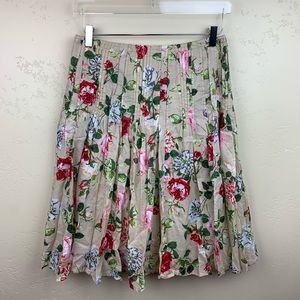 Cabi floral skirt size 4